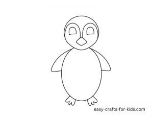 penguin drawing easy