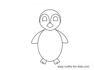 penguin drawing easy