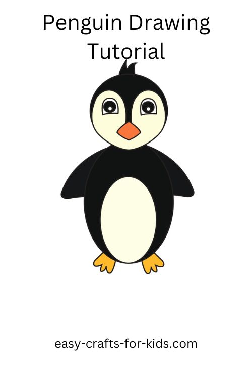 penguin drawing easy