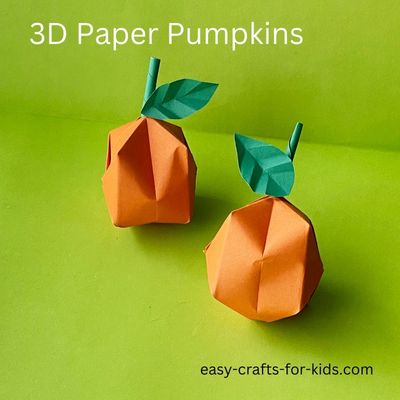 how to make a 3D pumpkin