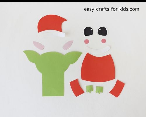 Christmas Baby Yoda craft supplies