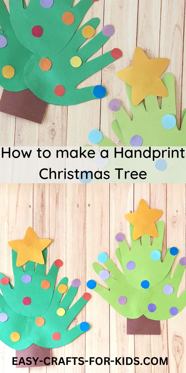 How to Make a Handprint Christmas Tree Craft