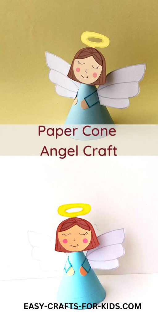 How to Make an Angel Paper Cone Craft