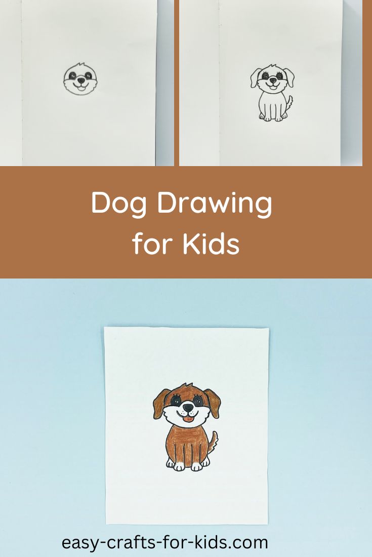 How to draw a dog step by step