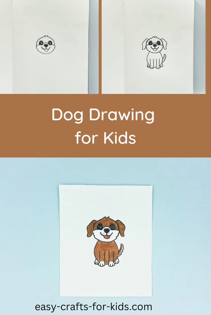 How to draw a dog step by step