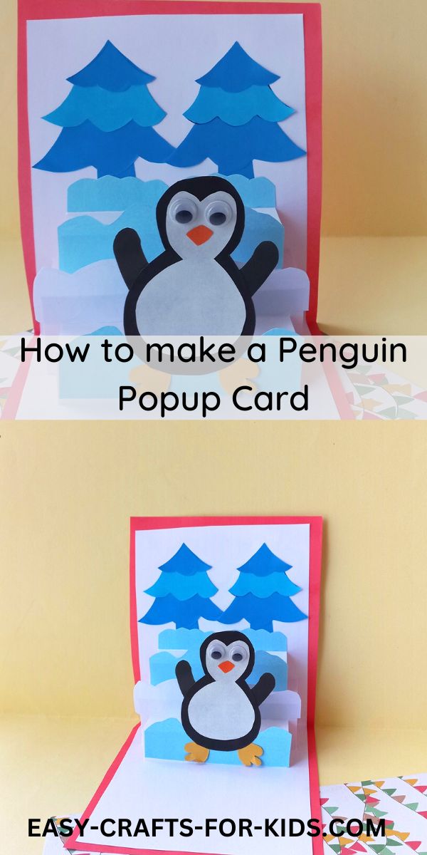 Penguin Pop up Card for Kids