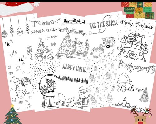 Santa Printable coloring pages