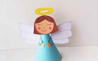 angel paper cone craft