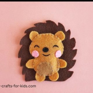 hedgehog felt animal craft