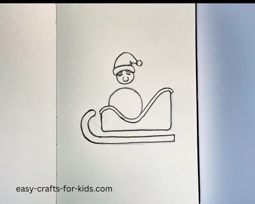 how to draw a Santa hat