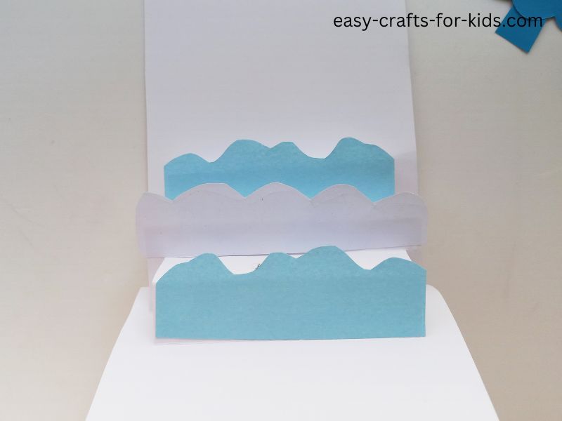 how to make a Winter pop up card