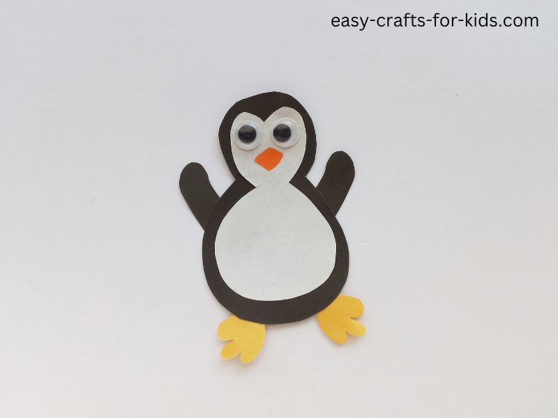 how to make a penguin pop up card
