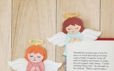 paper angel bookmark craft