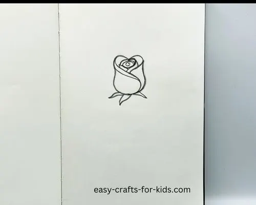 rose drawing instructions step by step