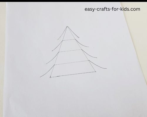 simple christmas tree to draw
