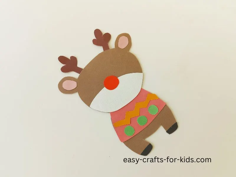 DIY paper reindeer decoration