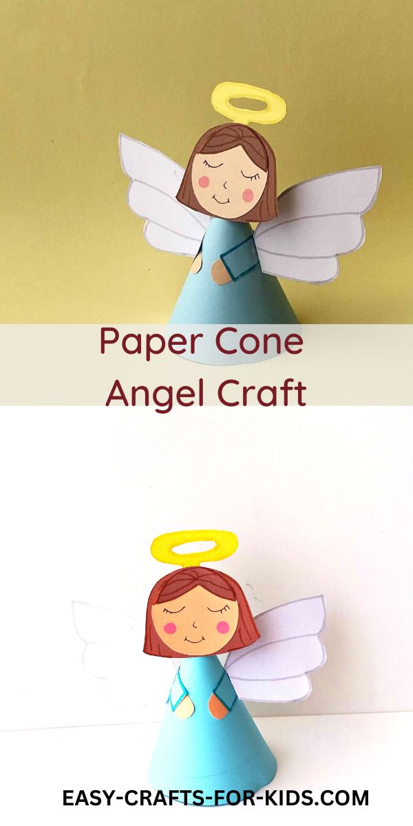 How to Make an Angel Paper Cone Craft