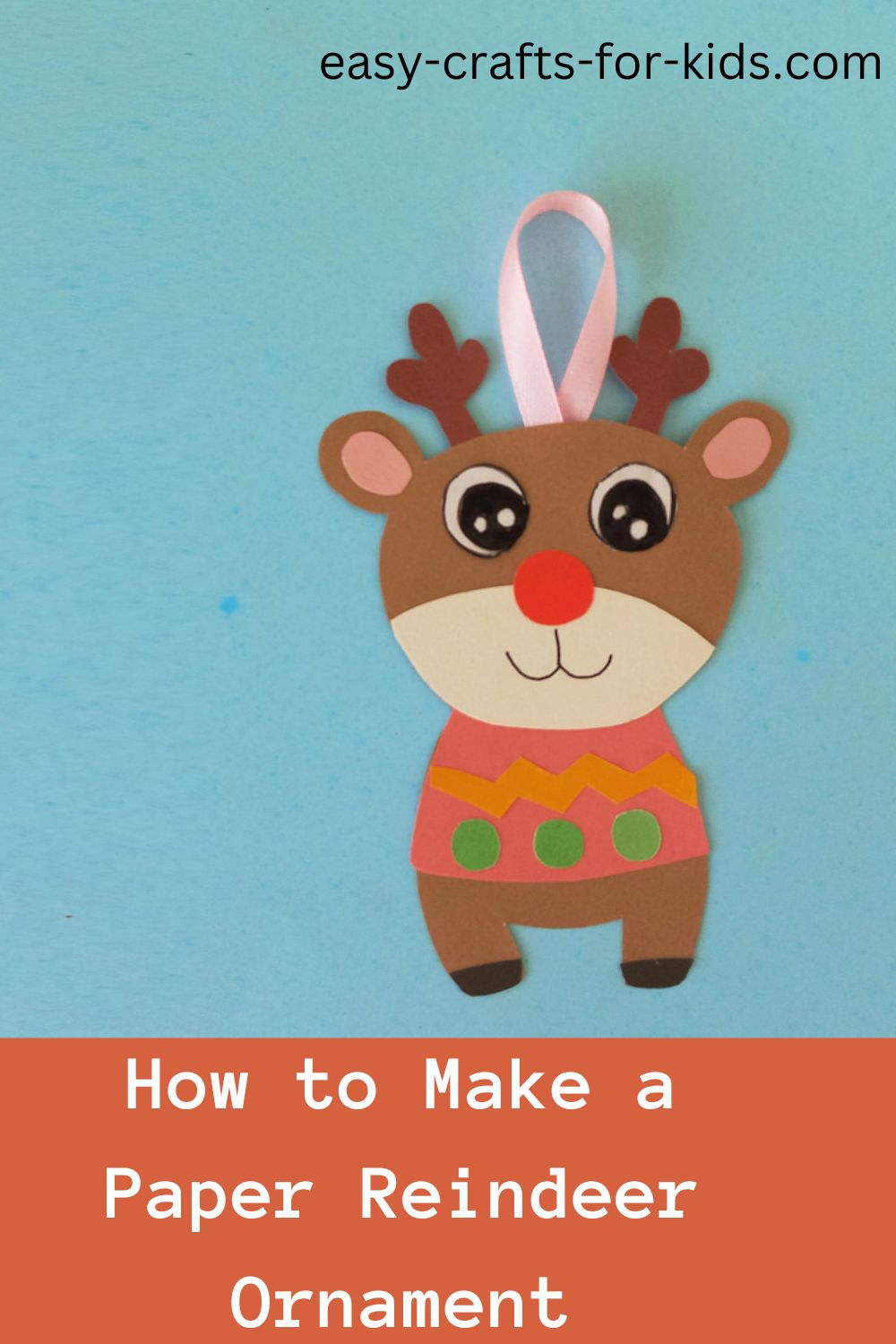 How to Make a Paper Reindeer Ornament