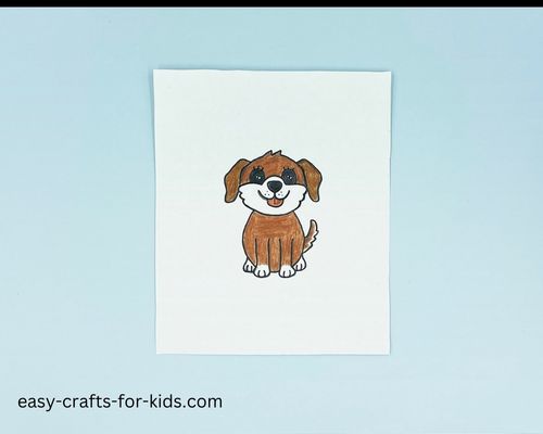puppy dog drawing for kids