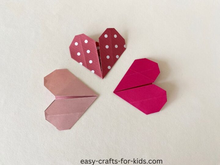 How to Make an Easy Origami Heart for Kids – Origami Love Hearts