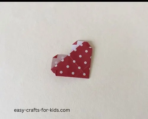 Kids Valentine Origami heart