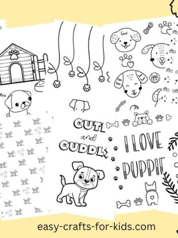 Cute Puppy Coloring Pages – FREE Puppy Pictures to Color