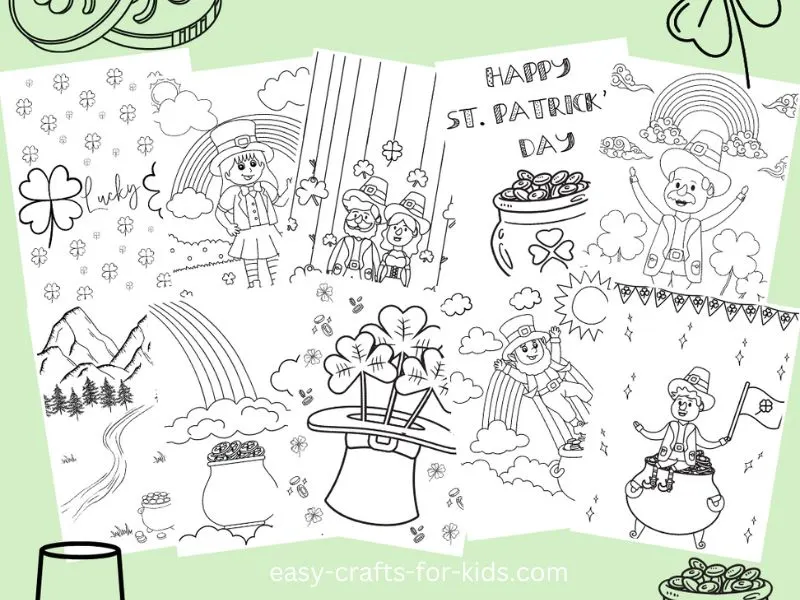 leprechaun coloring sheets