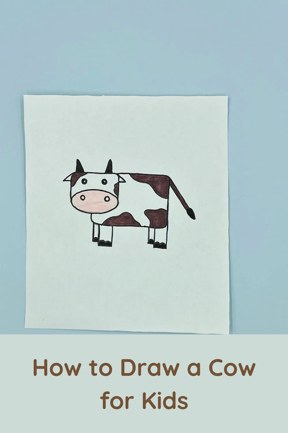 Easy to Draw Cow for Kids