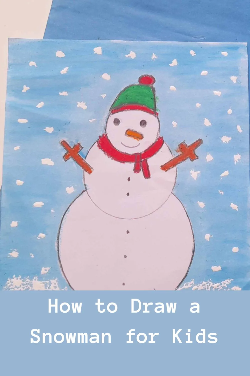 How to Draw a snowman for Kids
