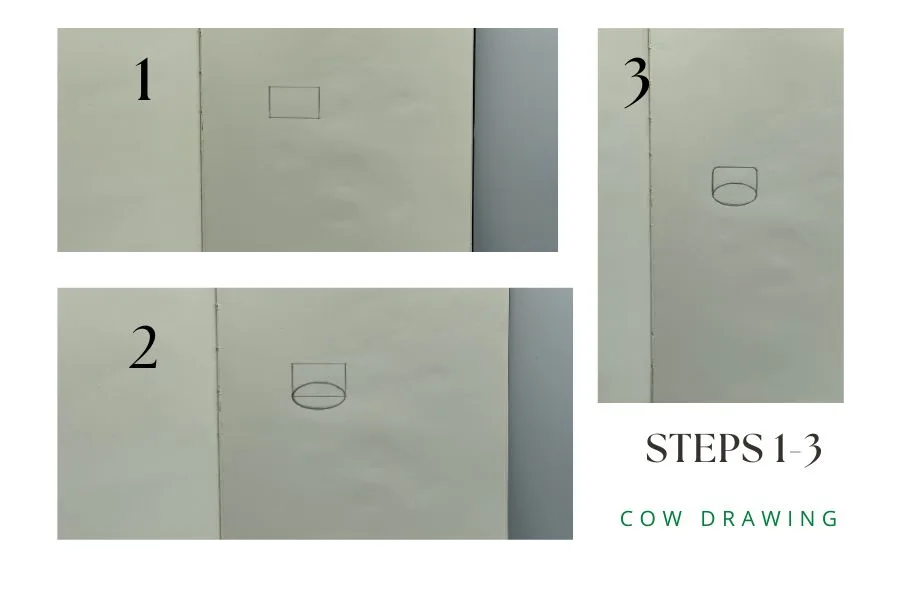 cow drawing easy