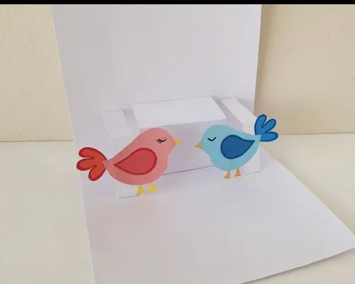 cute Valentine pop up card for kids