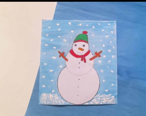 easy snowman drawing for kids