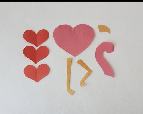 flamingo heart craft supplies