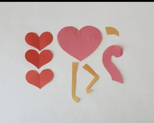 flamingo heart craft supplies
