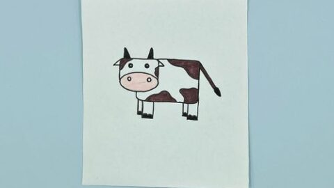 Dairy Cow Drawing
