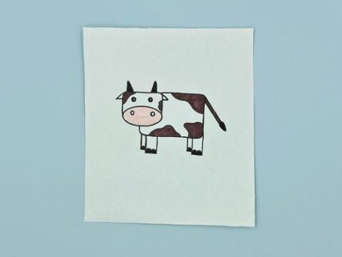 Baby Cow Drawing - Free Transparent PNG Clipart Images Download