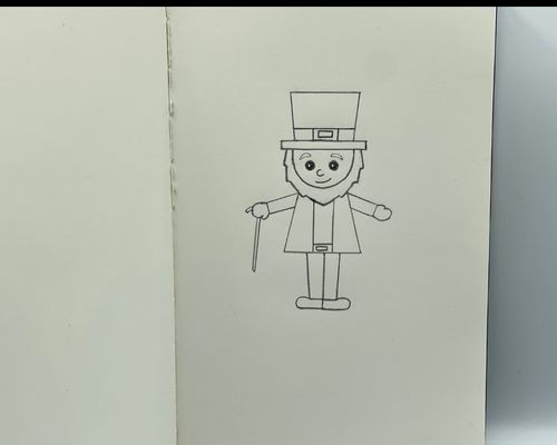 how to draw a leprechaun tutorial