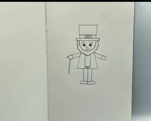 how to draw a leprechaun tutorial