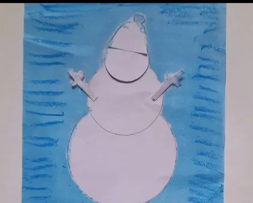 how to draw a snowman picture