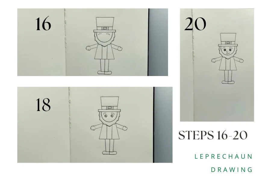 leprechaun st patrick's day drawing tutorial