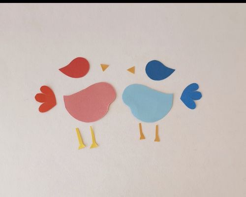 love bird pop up card supplies