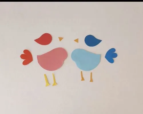 love bird pop up card supplies