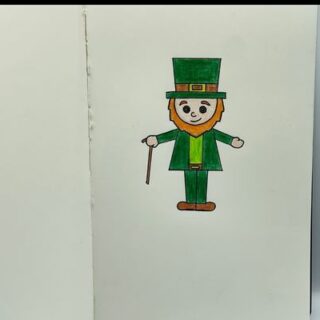 realistic leprechaun drawing