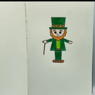 realistic leprechaun drawing