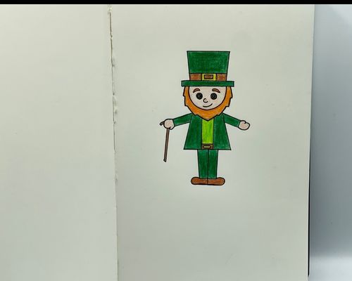 realistic leprechaun drawing