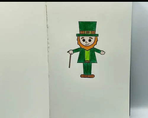 realistic leprechaun drawing