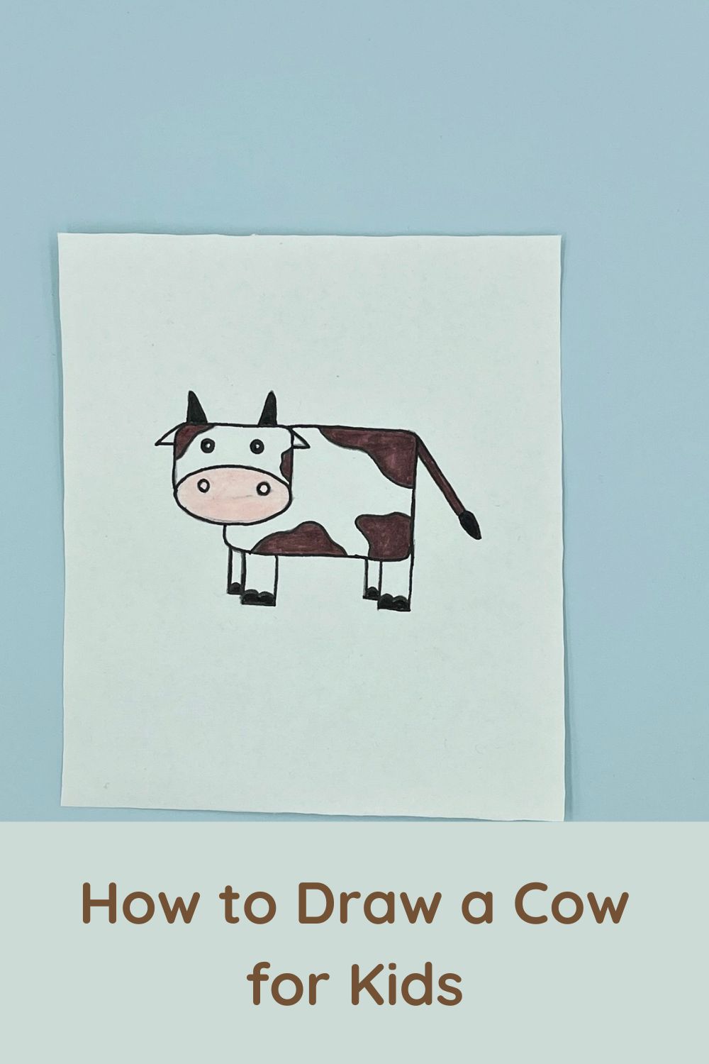 Easy to Draw Cow for Kids