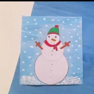 easy snowman drawing for kids