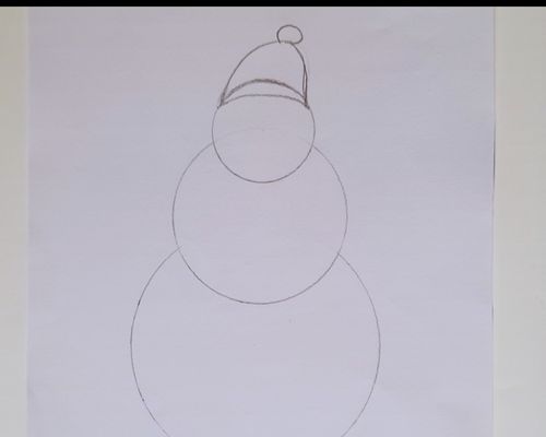 snowman drawing instructions