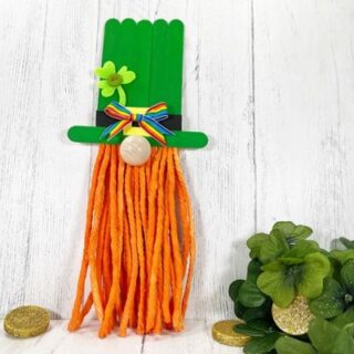 How to Make Popsicle Stick Leprechaun Gnomes